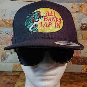 All Bank$ Tap In -Truckers Hat• The Authentic Yupoog SnapBack Cap• Plebes Series